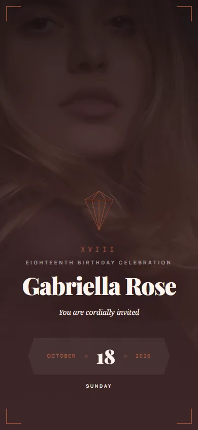 Diamond Debut template preview