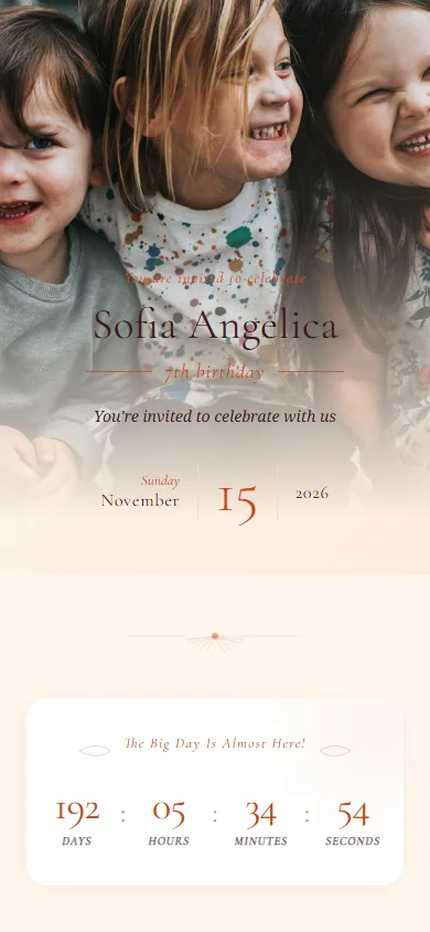 Golden Hour template preview