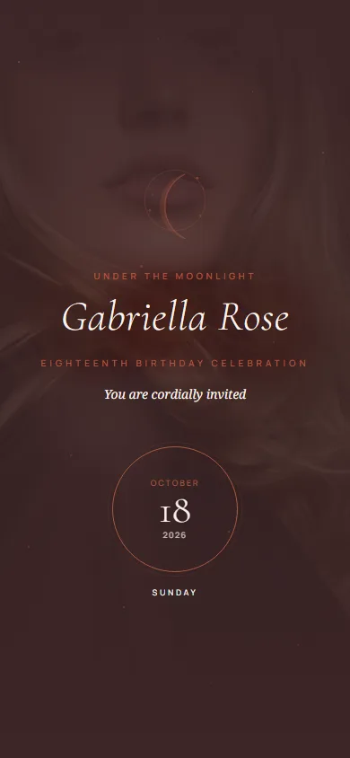 Moonlit Soirée template preview